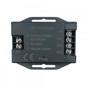 Димер OEM D-24RF8-T-B (8A*3кан) DC12-24V чорний