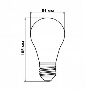 Свiтлодiодна лампа Biom FL-311 A60 8W E27 2800K