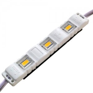 Світлодіодний модуль BRT M2 5630-3 led WW 1,5W 3000K, 12В, IP65 теплий білий закритий з лінзою