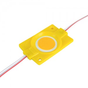 Світлодіодний модуль BRT COB 2.4W круглий YELLOW, 12В, IP65 жовтий