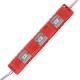 Світлодіодний модуль BRT M2 5630-3 led R 1,2W, 12В, IP65 червоний закритий з лінзою