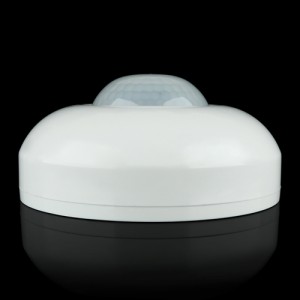 Інфрачервоний датчик руху BIOM IRM-03W max 1200Вт 360°, стельовий, білий