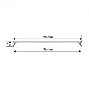 Розсіювач матовий BIOM LM-100 для профілю ЛСВ-100 ((палка 2 м)), м