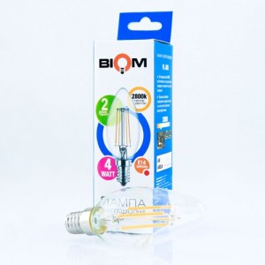 Свiтлодiодна лампа Biom FL-305 C37 4W E14 2800K