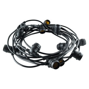 Гірлянда для світлодіодних ламп BIOM GRLD-700 IP67 E27*20, 100W, 10,5м