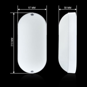 Світильник світлодіодний ЖКХ Biom MPL-О18-6 18Вт 6000К, овал