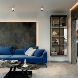 Світильник VIDEX під лампу GU10 SPF03A накладний чорний + срібляста призма