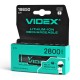 Акумулятор Videx літій-іонний 18650-P (захист) 2800mAh color box/1шт