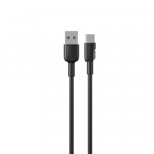 Кабель USB - USB-C HAVIT CB307C 3A 1м Black (силіконовий)