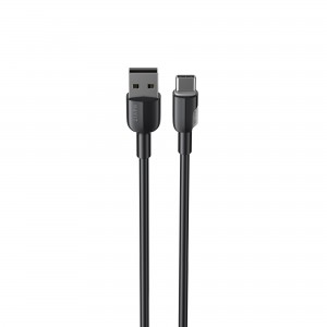 Кабель USB - USB-C HAVIT CB307C 3A 1м Black (силіконовий)