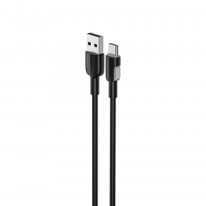 Кабель USB - USB-C HAVIT CB307C 3A 1м Black (силіконовий)