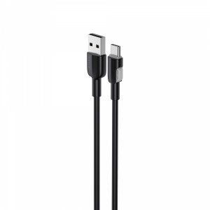 Кабель USB - USB-C HAVIT CB307C 3A 1м Black (силіконовий)
