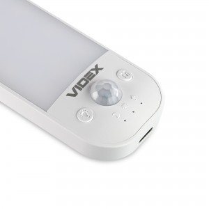 LED Світильник акумуляторний з датчиком руху VIDEX VL-NL014W-S