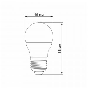 LED лампа VIDEX G45h 4.9W E27 4100K