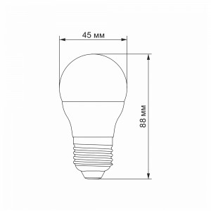 LED лампа VIDEX G45h 4.9W E27 4100K