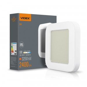 LED світильник ART IP65 квадратний VIDEX 30W 5000K