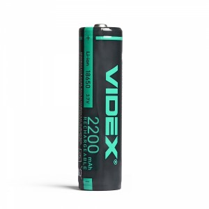 Акумулятор Videx літій-іонний 18650-P (захист) 2200mAh color box/1шт