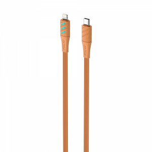 Кабель USB-C - Lightning HAVIT HV-CB6255 PD30W 1м з LED індикатором Orange