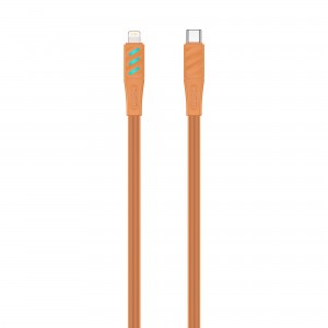 Кабель USB-C - Lightning HAVIT HV-CB6255 PD30W 1м з LED індикатором Orange