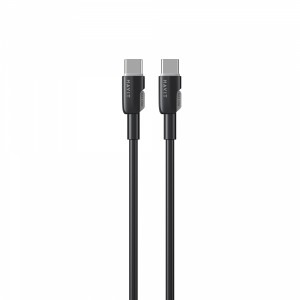 Кабель USB-C - USB-C HAVIT CB308C PD60W 3A 1м Black (силіконовий)