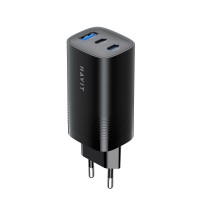 Зарядний пристрій HAVIT UC20 GaN 67W USB-A+2xUSB-C Black
