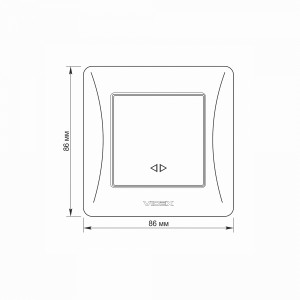 Вимикач одноклавішний проміжний кремовий VIDEX BINERA
