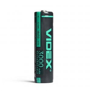 Акумулятор Videx літій-іонний 18650-P (захист) 3000mAh color box/1шт