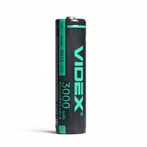 Акумулятор Videx літій-іонний 18650-P (захист) 3000mAh color box/1шт