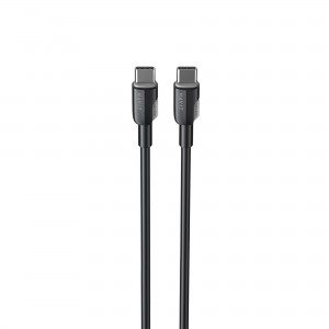 Кабель USB-C - USB-C HAVIT CB308C PD60W 3A 1м Black (силіконовий)