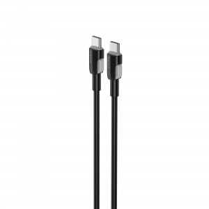 Кабель USB-C - USB-C HAVIT CB308C PD60W 3A 1м Black (силіконовий)
