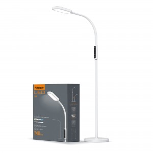 LED торшер білий VIDEX TF07W 14W 3000-5500K