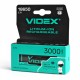 Акумулятор Videx літій-іонний 18650-P (захист) 3000mAh color box/1шт