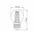 LED лампа VIDEX Filament G45F 6W E27 3000K