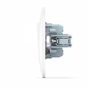 Вимикач двоклавішний з підсвіткою білий VIDEX BINERA