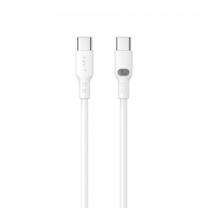 Кабель USB-C to USB-C HAVIT HV-CB6280 PD100W 5A 1м White (силіконовий)