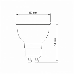 LED лампа VIDEX MR16e 6W GU10 3000K