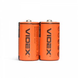 Батарейка сольова Videx R14P/C 2шт SHRINK