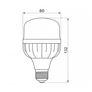 LED лампа TITANUM A80 20W E27 6500К