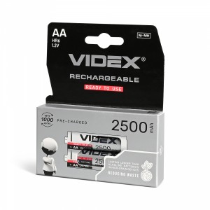 Акумулятори Videx HR6/AA 2500mAh double blister/2шт