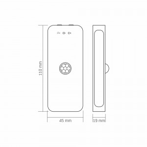 LED Світильник акумуляторний з датчиком руху VIDEX VL-NL053W-S