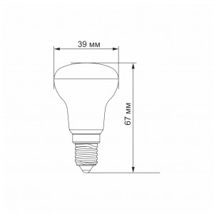 LED лампа VIDEX  R39e 4W E14 4100K