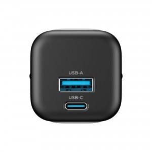 Зарядний пристрій HAVIT HV-UC230 GaN 33W USB-A+USB-C Black