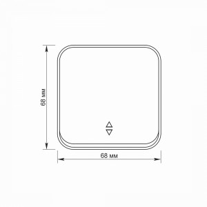 IP20 Вимикач зовнішній одноклавішний прохідний чорний графіт VIDEX BINERA