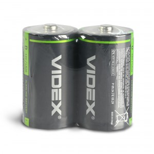 Батарейка лужна Videx LR20/D 2шт SHRINK