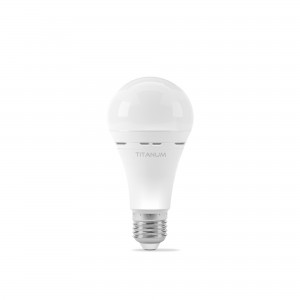 LED лампа акумуляторна TITANUM A68 9W E27 4000K 220V