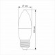 LED лампа TITANUM C37 6W E27 4100K