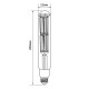 LED лампа VIDEX Filament T52F 50W E27 5000K