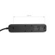 Мережевий подовжувач VIDEX ONCORD з/з 4п 3м (3x1.5мм) з кнопкою Black