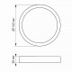 LED Світильник круглий накладний VIDEX 12W 5000K White