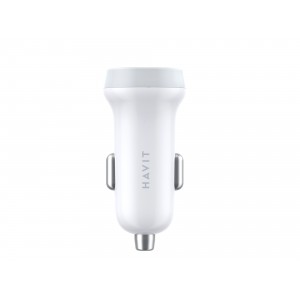 Автомобільний зарядний пристрій HAVIT HV-CC2008 2USB White